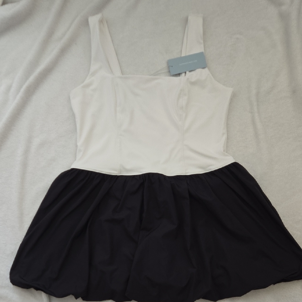ANTONIO MELANI Black and White Dress